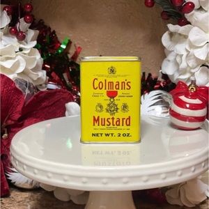 Vintage tin Colman’s Mustard 1960-1970s era hot mustard